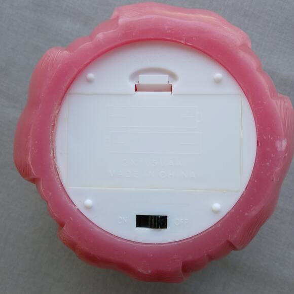 Set of 2 Pink Tulip Flameless Candles 2 AA batteries not included wax flicker - Picture 7 of 14